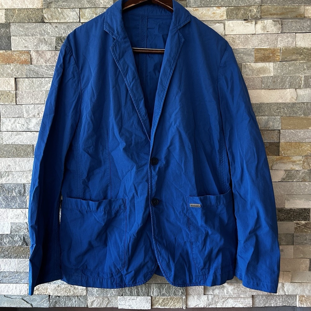 Dirk Bikkembergs Blazer Jacket Blue Cotton 2 Button Sport Cost Suze 42R